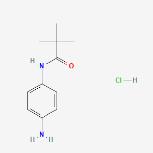 N-(4-aminophenyl)-2,2-dimethylpropanamide hydrochloride