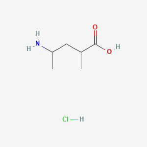 molecular formula C6H14ClNO2 B15323419 4-Amino-2-methylpentanoicacidhydrochloride 