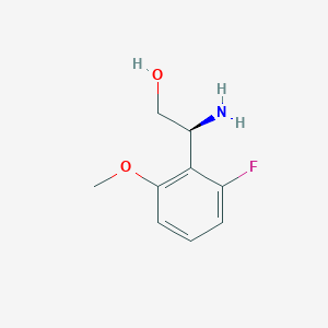 (2S)-2-amino-2-(2-fluoro-6-methoxyphenyl)ethan-1-ol