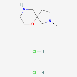 molecular formula C8H18Cl2N2O B15323466 2-Methyl-6-oxa-2,9-diazaspiro[4.5]decane dihydrochloride 