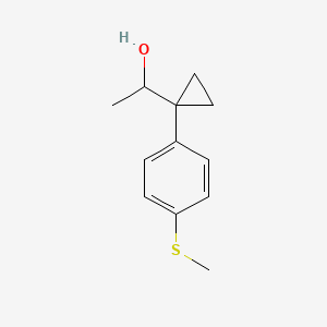 1-(1-(4-(Methylthio)phenyl)cyclopropyl)ethan-1-ol