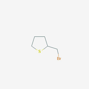 molecular formula C5H9BrS B15323513 2-(Bromomethyl)thiolane CAS No. 53310-35-3