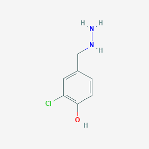 2-Chloro-4-(hydrazinylmethyl)phenol