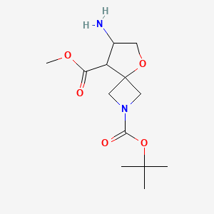 2-Tert-butyl8-methyl7-amino-5-oxa-2-azaspiro[3.4]octane-2,8-dicarboxylate