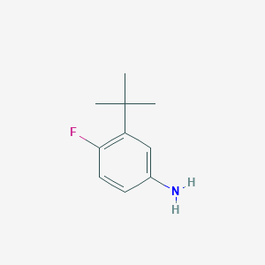molecular formula C10H14FN B1532361 3-(Tert-butyl)-4-fluoroaniline CAS No. 1369850-78-1