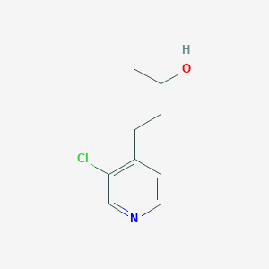 molecular formula C9H12ClNO B15323626 4-(3-Chloropyridin-4-yl)butan-2-ol 