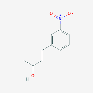 molecular formula C10H13NO3 B15323638 4-(3-Nitrophenyl)butan-2-ol 