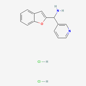 B1532366 1-Benzofuran-2-yl(pyridin-3-yl)methanamine dihydrochloride CAS No. 1303889-76-0