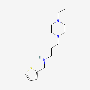 molecular formula C14H25N3S B1532367 [3-(4-乙基哌嗪-1-基)丙基](2-噻吩基甲基)胺 CAS No. 1243101-69-0