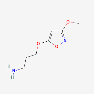 3-((3-Methoxyisoxazol-5-YL)oxy)propan-1-amine