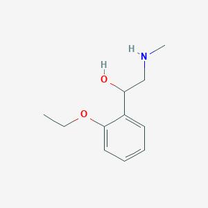 molecular formula C11H17NO2 B15323679 1-(2-Ethoxyphenyl)-2-(methylamino)ethan-1-ol 