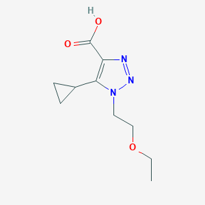 5-Cyclopropyl-1-(2-ethoxyethyl)-1h-1,2,3-triazole-4-carboxylic acid