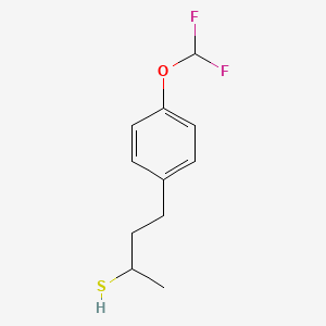 4-(4-(Difluoromethoxy)phenyl)butane-2-thiol