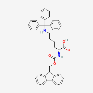 molecular formula C40H38N2O4 B1532374 (2R)-2-(9H-芴-9-基甲氧羰基氨基)-6-(三苯甲基氨基)己酸 CAS No. 1272755-60-8