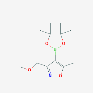 3-(Methoxymethyl)-5-methyl-4-(tetramethyl-1,3,2-dioxaborolan-2-yl)-1,2-oxazole