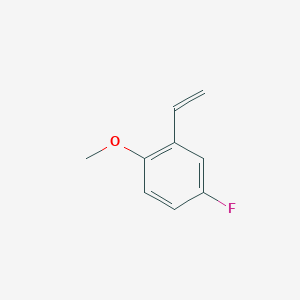 molecular formula C9H9FO B1532376 2-Ethenyl-4-fluoro-1-methoxybenzene CAS No. 1817807-77-4