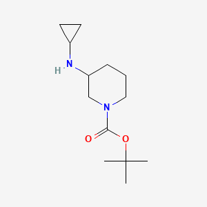 molecular formula C13H24N2O2 B1532377 叔丁基 3-(环丙基氨基)哌啶-1-羧酸酯 CAS No. 887588-04-7