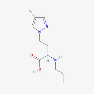 4-(4-Methyl-1h-pyrazol-1-yl)-2-(propylamino)butanoic acid