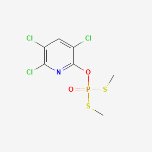 molecular formula C7H7Cl3NO2PS2 B15323778 3,5,6-Trichloropyridin-2-yl bis(methylsulfanyl)phosphinate 