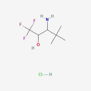 3-Amino-1,1,1-trifluoro-4,4-dimethylpentan-2-olhydrochloride