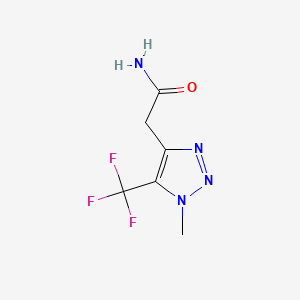 2-[1-methyl-5-(trifluoromethyl)-1H-1,2,3-triazol-4-yl]acetamide