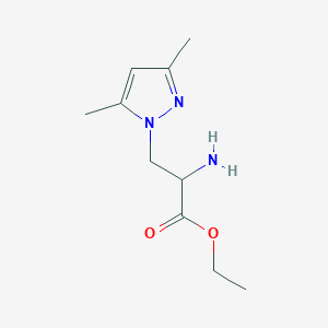 Ethyl 2-amino-3-(3,5-dimethyl-1h-pyrazol-1-yl)propanoate