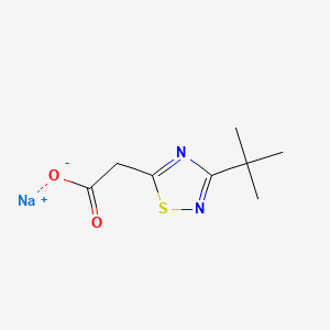 molecular formula C8H11N2NaO2S B15323879 Sodium2-(3-tert-butyl-1,2,4-thiadiazol-5-yl)acetate 