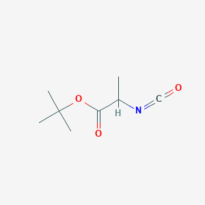 molecular formula C8H13NO3 B15323890 Tert-butyl 2-isocyanatopropanoate 