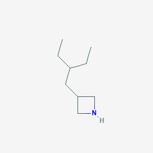 molecular formula C9H19N B15323895 3-(2-Ethylbutyl)azetidine 