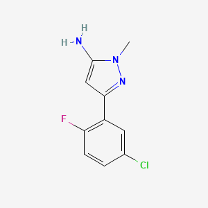 3-(5-Chloro-2-fluorophenyl)-1-methyl-1h-pyrazol-5-amine