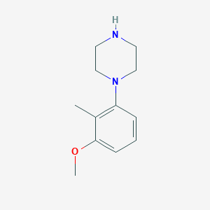 molecular formula C12H18N2O B15323916 1-(3-Methoxy-2-methylphenyl)piperazine 