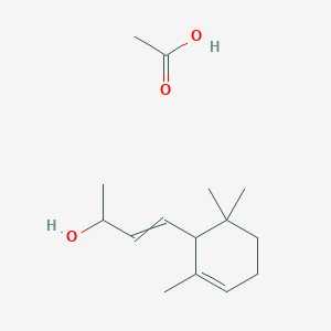 molecular formula C15H26O3 B1532396 3-Buten-2-ol, 4-(2,6,6-trimethyl-2-cyclohexen-1-yl)-, acetate, (3E)- CAS No. 783324-41-4