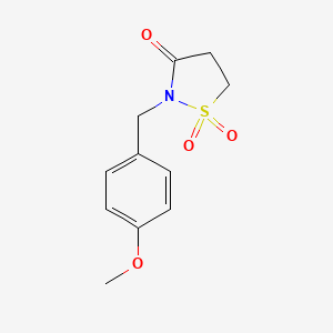 2-[(4-Methoxyphenyl)methyl]-1lambda6,2-thiazolidine-1,1,3-trione