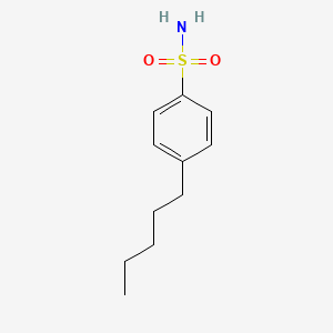 molecular formula C11H17NO2S B15323996 4-Pentylbenzenesulfonamide 