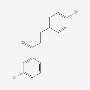 B1532404 3-(4-Bromophenyl)-1-(3-chlorophenyl)propan-1-one CAS No. 898761-31-4