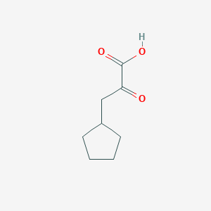 molecular formula C8H12O3 B15324115 3-Cyclopentyl-2-oxopropanoic acid 