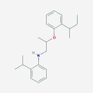 molecular formula C22H31NO B1532413 N-{2-[2-(叔丁基)苯氧基]丙基}-2-异丙基苯胺 CAS No. 1040682-28-7