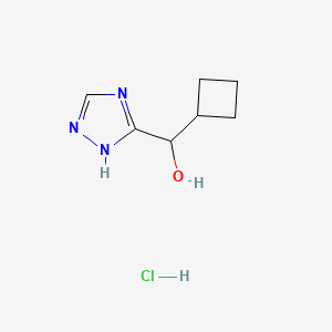 cyclobutyl(4H-1,2,4-triazol-3-yl)methanolhydrochloride