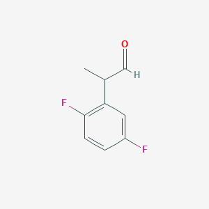 molecular formula C9H8F2O B15324150 2-(2,5-Difluorophenyl)propanal 