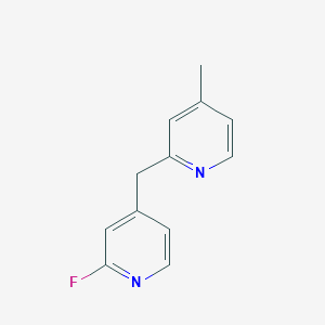 molecular formula C12H11FN2 B1532417 2-氟-4-((4-甲基吡啶-2-基)甲基)吡啶 CAS No. 1187386-28-2