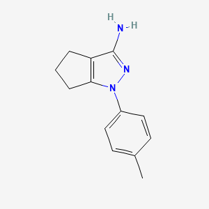 1-(4-methylphenyl)-1H,4H,5H,6H-cyclopenta[c]pyrazol-3-amine