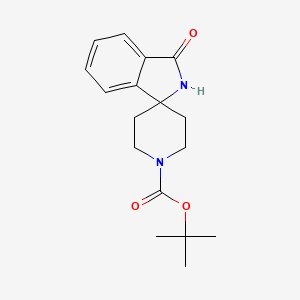 molecular formula C17H22N2O3 B1532418 Tert-butyl 3-oxospiro[isoindoline-1,4'-piperidine]-1'-carboxylate CAS No. 920023-54-7