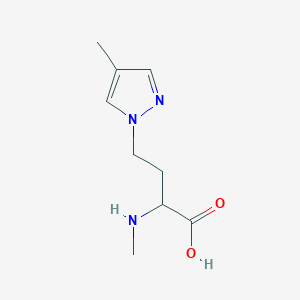 4-(4-Methyl-1h-pyrazol-1-yl)-2-(methylamino)butanoic acid