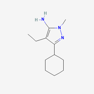 3-Cyclohexyl-4-ethyl-1-methyl-1h-pyrazol-5-amine