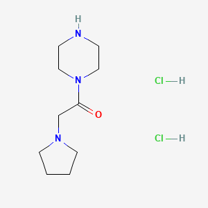 1-(Piperazin-1-yl)-2-(pyrrolidin-1-yl)ethan-1-one dihydrochloride