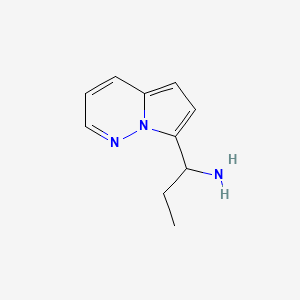 1-{Pyrrolo[1,2-b]pyridazin-7-yl}propan-1-amine