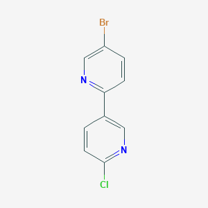 molecular formula C10H6BrClN2 B1532423 5-溴-6'-氯-[2,3']联吡啶 CAS No. 1187164-12-0