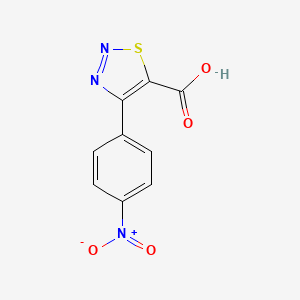 4-(4-Nitrophenyl)-1,2,3-thiadiazole-5-carboxylic acid