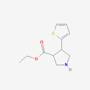 Ethyl 4-(thiophen-2-yl)pyrrolidine-3-carboxylate