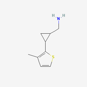 (2-(3-Methylthiophen-2-yl)cyclopropyl)methanamine